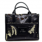 Preview: Tote Bag, Vimoda, Black gold sequins, the it Bag back